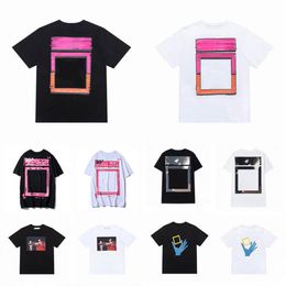 Loose Summer Mens t Shirts Fashion BrandoFFs Offes T-shirt Designers Back Print Arrow Tops Tees Casual Womens Sports T-shirts Luxu266l