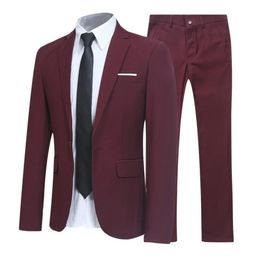 Men's Suits Blazers Suit Men's Two-piece Business Dress Professional Small West Decoration Body Formal Stylish Buttons Pockets Blazer Wedding Dress 231113