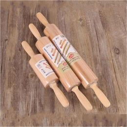 Rolling Pins Pastry Boards Professional Wood Pin For Baking Smooth Tapered Design Best Fondant Pie Crust Cookie Dough Roller Drop Deli Ottnm