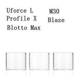 Replacement Pyrex Normal Flat Glass Tube For ThunderHead Creations Blaze Voopoo Uforce L Wotofo Profile X QP Fatality M30 Dovpo Blotto RTA