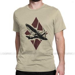 Men's T Shirts Thunder Of War T-Shirts Men World Warships History Navy Game Vintage Cotton Tees Round Neck Plus Size Clothing