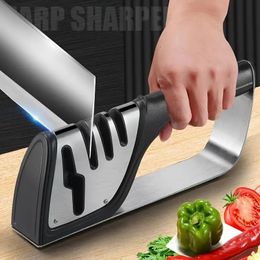 1pc, Knife Sharpener, Knife Sharpeners For Kitchen Knives, Scissors Sharpener, Multifunctional Portable Knife Sharpener For Kitchen Outdoor Camping