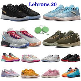 Lebrons 20 XX Basketball Shoes Trainers LBJ All Star The Debut Violet Frost Summit White Metallic Pewter Time Machine Oreo Trinity man Trainner Outdoor Sneakers Shoe