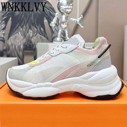 New Autumn Flat Casual Shoes Women's Lace Up Patchwork Thick Sole Walk Shoes Mixed Colour Breathable Sneakers Ladies Tennis Shoes