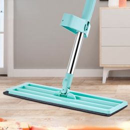 Mops Flat mop without manual cleaning Magic cleaner Self written mop squeezing household automatic dehydration telescopic tool 230412