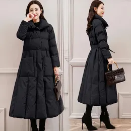 Women's Trench Coats 2023 Winter Jacket Women Long Down Jackets Warm Parkas Female's Casual Thick Quilted Cotton Puffer Outwear