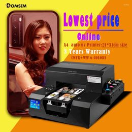 Automatic A4 UV Phone Case Cover Flatbed Printer For L805 Print Head Printing Machine