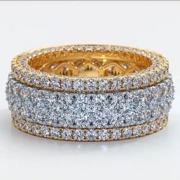 luxury ring designer rings for women 14k gold lab diamond finger ring stainless plated silver band rings men party wedding engagement designer jewelry