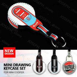 Key Rings limited edition For MINI COOPER Key Case Car Leather Key Cover Key Chain F54 F55 F56 F60 Interior Accessories Decoration Stylin J2304131