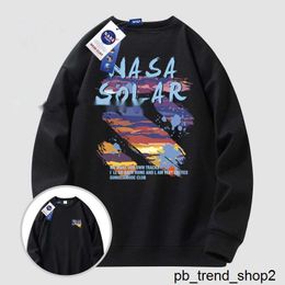 nasa Hoodies Sweatshirts Nasa Solar Graphic Hoodie Men Tracksuit Unisex Long Sleeve Crew Autumn Blend Print Pullover YUHK