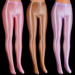 Women s Leggings sexy women Fitness transparent Tights Shiny Sports Gym Satin Glossy Stockings Dance Workout Clud Party men Pantyhose 231113
