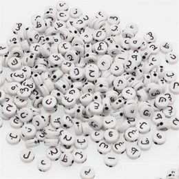 Other Chongai 300Pcs Round Acrylic Arabic Alphabet Letter Loose Beads Mix Letters For Jewelry Making Diy Accessories 4X7Mm Y20073024 Dhcqe