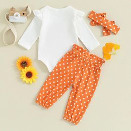 Clothing Sets Baby Girl Big Little Sister Born Outfit Letter Print Long Sleeve Romper Pants Headband Fall Winter Clothes