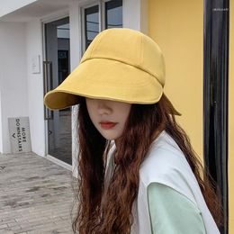 Visors Summer Women Sun Hat Sunscreen Sunhat Korean Fashion Cap Beach Outing Visor Baseball Hats Caps Apparel Accessories Kpop