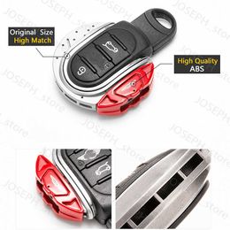 Rings Key Rings Smart Key Cover JCW Brake Disc Style Shape 3/4 button Key Fob Case Shell with Keychain Ring Belt For MINI Cooper F55 F56
