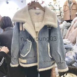 Women's Jackets 2023 New Jackets Warm Winter Jacket Women Autumn Hooded Coat Female Jeans Denim Jackets Basic Ladies Top Women's Bomber Jacket J231113