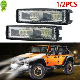 New 16 LED Headlight 12-24V Work Light Bar For Car Motorcycle Truck Boat Universal Offroad Working Light Driving Fog Lamp Spotl K0X5