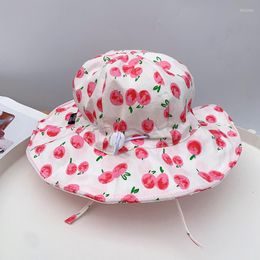 Hats Born Baby Hat Cute Cotton Kid Boy Girl Cap Princess Infant Toddler Bonnet Summer Sun Child Adjustable Sunscreen