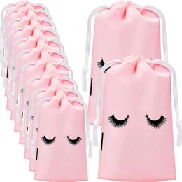 Cosmetic Organizer Wholesale 50 Pcs Eyelash Aftercare Reusable Bag Eyebrow Bags Lashes Extension Supplies Beauty Travel Pouch Makeup Tools 231113