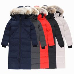 7 Colours Designer Clothing Top Quality Canada G22 Mystique Womens Parka Long Coat Winter Mens Down Jacket White Duck Down Jackets Real Fur Parka Couples Jacket XS-XL