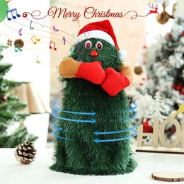 Christmas Decorations Electric Tree Singing and Dancing Plush Toys Dolls Funny Rotating Xmas Gifts Home 231113