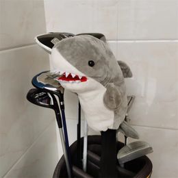 Other Golf Products Shark Golf Fairway Wood Head Cover Plush Animal Golf Club Fairway Woods Hybrid Headcovers Unisex 231113