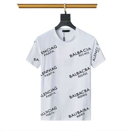 Designer Mens T shirt Men's Shirt Fashion T-shirt Letter Black and White Casual Summer Short Sleeve Men's and Women's Hip Hop Clothing Asian Size M-3XL