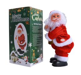 Christmas Decorations 12 In Trembling Electric Music Santa Merry Christmas Decorations for Home Decor Happy Year Christmas Ornaments Navidad 231109