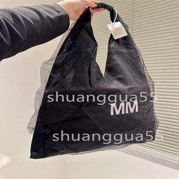 Premium designer Evening Bags trend street sense mesh yarn face super large capacity girls casual hand bag underarm bag