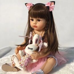 Dolls All Silicone Simulation Reborn Baby Children s Toys Clothes Can Be Changed Doll 231113