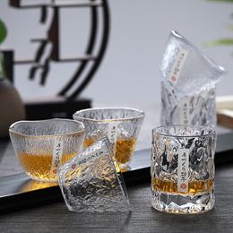 Tumblers Home Creative Beer Glass Crystal Cup Wine es Handmade Japanese Hammered Foreign for Whiskey 230413