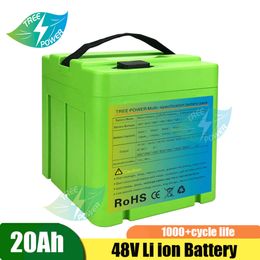 Rechargeable 48V Li-Ion Lithium Battery Pack Ebike Batter 16ah 20Ah for E-Bike E-Scooter + 5A Charger