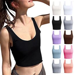 Camisoles & Tanks Women's Tank Tops Ribbed Seamless Workout Exercise Shirts Yoga Top Women Lace Cotton For Camisole Slip