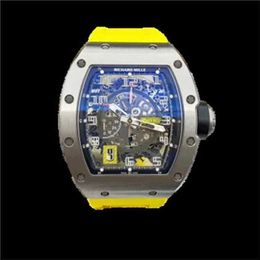 Richarmill Watch Automatic Mechanical Swiss Wristwatches Movement Watches Mens Series RM030 Titanium Alloy Limited Edition Mens Fashion Leisure Spor WN-9F4L