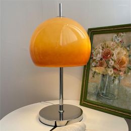 Table Lamps Mediaeval JNZOEMAC Bauhaus Wabi-sabi Wind Glass Lamp Retro Homestay Study Bedroom Bedside Decorative