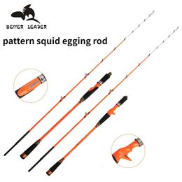 Boat Fishing Rods Squid Octopus Egi Spinning Fishing Rod Jigging Casting Saltwater 2 Section 1.35m-1.8m tIp Eva Handle Carbon Boat Rods 231109