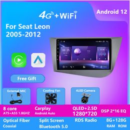 9 inch Video Android Car Stereo for SEAT LEON 2005-2012 Double Din Touch Screen 2 Din Car Radio Autoradio Video GPS WIFI BT FM RDS Car DVD Player