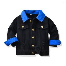 Jackets Top And 2023 Fashion Autumn Spring Kids Casual Jacket Jeans Coats Little Boys Girls Denim Outerwear Costume 12M-6Y