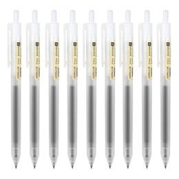 Ballpoint Pens 4Pcs Retractable Gel Set Blackredblue for writing 05mm refills Office accessories school supplies Stationery 231113