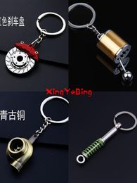 Keychains Car Speed Gearbox Gear Head Keychain Manual Transmission Lever Metal Key Ring Refitting Pendant Creative KeychainKeychains