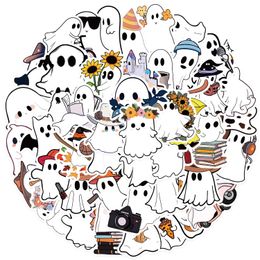 50Pcs-Pack Ghost Stickers Waterproof Vinyl Stickers for Luggage Water Bottle Laptop Car Planner Scrapbooking Phone Mac Door Wall Decals