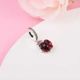 Loose Gemstones Red Ladybird Dangle Charm Jesus Silver 925 Beads For Jewelry Making Bracelet Women Make Up Crystal