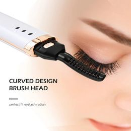 Eyelash Curler 3 Gear Adjustable Heating Electric Beauty Makeup Anti scald Eyelashes Curling Portable Lashes Make Up 231113