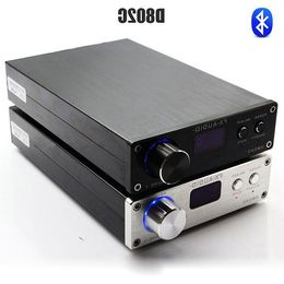 Freeshipping FX-Audio D802C Bluetooth Pure Digital Amplifier USB/AUX/Optical/Coaxial Mini Audio Amplifier 80Wx2 24Bit/192KHz DC32V/5A P Fmou