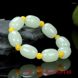 Bangle Customised Natural An Jade Beads Elastic Bracelet Accessories DIY Handmade Luy Women Jewellery Female Exorcism Amulet