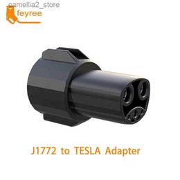 Electric Vehicle Accessories feyree EV Charger Adapter J1772 to Tesla Socket 60A 250V from J1772 Type1 to Tesla Adapter for Electric Car Tesla Model 3/Y/S/X Q231113