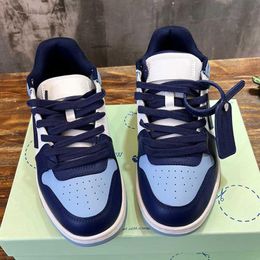 Designer Shoes Blue Vintage Arrowhead Shoes Off Mens Sneakers Brand Side Arrowhead Womens Low Top Casual Toe Layer Calf Leather Upper R Fvhd