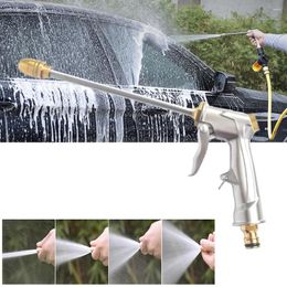 Watering Equipments Water Gun Garden Hose Nozzle Spray Adjustable High Pressure Power Washer For Plant Flower Household Cleaning Car