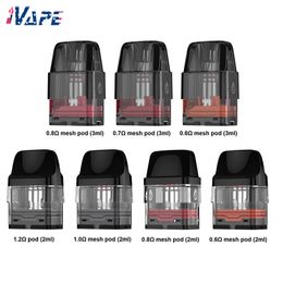 Vaporesso XROS Series Replacement Pod Cartridge 3ml/2ml inbuilt 0.6/0.7/0.8/1.0ohm Mesh Coil 1.2ohm Coil for XROS-2/XROS-3/NANO/Mini XROS-Kit 4Pcs/pack