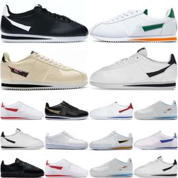 Fashion Gortezs Basic Leather Shoes Black Casual Shoes Mens Womens Sneakers Classic White Forrest Gump Stranger Things Obsidian Designer Men Women Sports Trainers